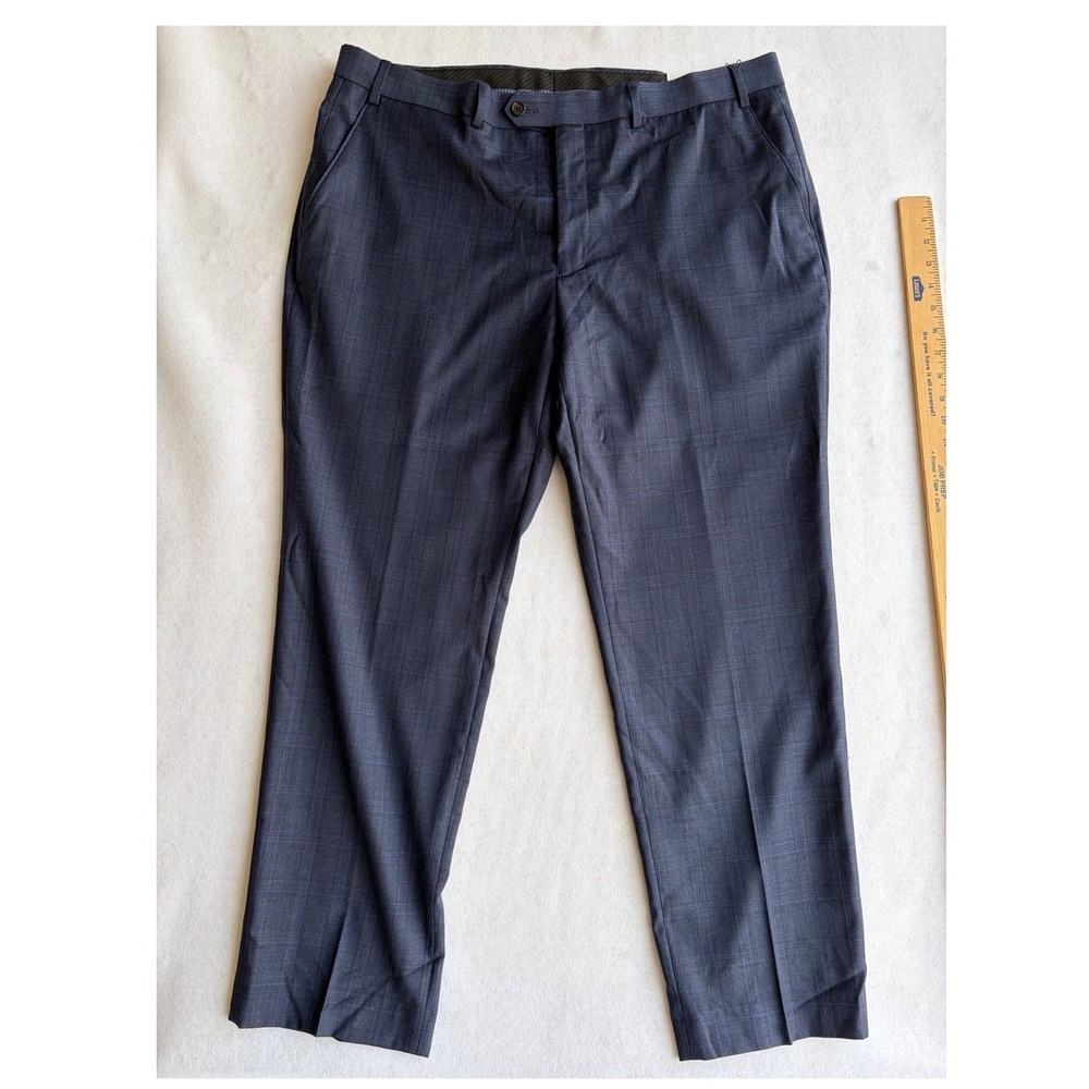 Lauren Ralph Lauren Ultraflex Mens Navy Blue Wool Blend Suit Pants 40W x 30L NEW